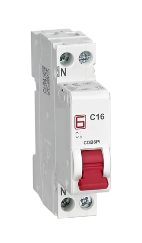 Disjoncteur miniature MCB monophasé type C 1A pour isoler les petits circuits 230V
