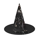 Material: hecho de tela Oxford, este sombrero de bruja de Halloween es suave, cómodo de usar, bueno para celebraciones repetidas de Halloween o almacenamiento de disfraces.