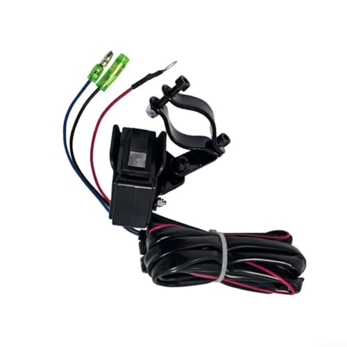Interrupteur de commande de treuil 12 V avec support de montage pour systèmes de treuil tout-terrain UTV compatible avec les treuils de 680,4 kg à 2721,6 kg