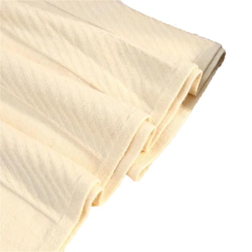 Women Thick High Waist Skirts Women Casual A Line Pleated Warm Skirts Solid Color Knit Long Drees4