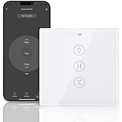 Interruptor Persianas Wifi Aliexpress HONGNIX Interruptor Persiana Wifi Interruptor Inteligente Compatible con Alexa y Google Home, Interruptor de Cortina LED Inteligentes Control de APP y Función de Temporizador