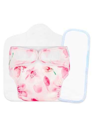 Image of SuperBottoms New Born UNO Cloth Diaper Combo Pack - Includes 1 UNO Diaper, 1 DryFeel Magic Pad & 1 Universal Booster Pad - Reusable, Washable, Organic & Rash-Free - For Babies - 0-3M - Eco-Friendly
