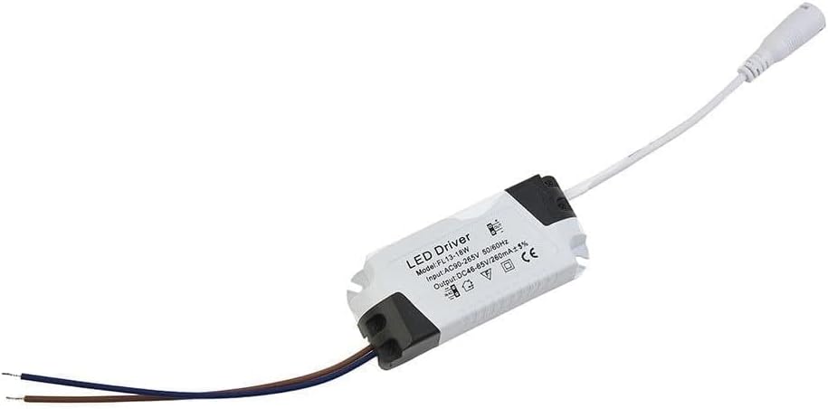 LED Constant Current Driver Power Supply Slim and -Mounted Panel Lights, 3W-24W, AC 90-265V Input, Non-Dimmable, White/Grey/Blue 13-18W