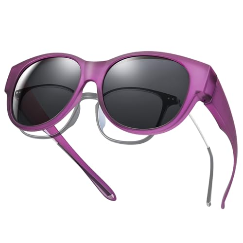Tinhao Gafas De Sol Polarizadas Que Se Ajustan Sobre Gafas, Gafas De Sol De Gran Tamaño, Gafas De Sol De Ojo De Gato Sobre Gafas De Conducción, Protección Uv, Ligeras, Morado Tinhao Gafas De Sol Polarizadas Que Se Ajustan Sobre Gafas, Gafas De Sol De Gran Tamaño, Gafas De Sol De Ojo De Gato Sobre Gafas De Conducción, Protección Uv, Ligeras, Morado