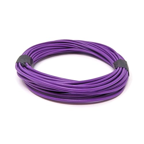 DBG Single Core Thin Wall Automotive Cable – 1.0mm² (16.5A) | 17 AWG | High Temp PVC Insulation | Ideal for 12V Auto, Marine & Electrical Projects (Purple, 100 Metre)