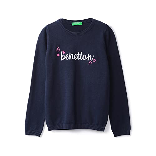 Image of UNITED COLORS OF BENETTON Girl's Cotton Round Neck Sweater