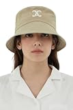 VA Curved Logo Nylon Bucket Hat Lightbeige