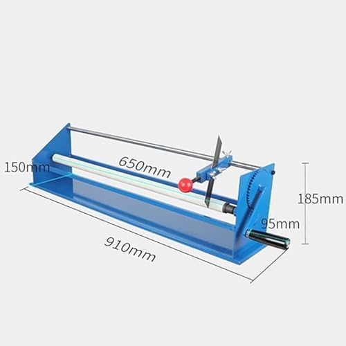 Cortador manual de lámina caliente con ancho de corte ajustable de 65 cm, soporte de cuchillo móvil y base estable para estampado de precisión y corte de rollos de papel