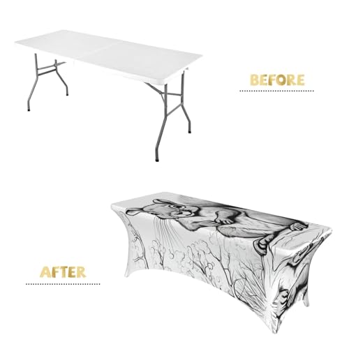 Nappe de table extensible sans pli pour table pliante de banquet - 5