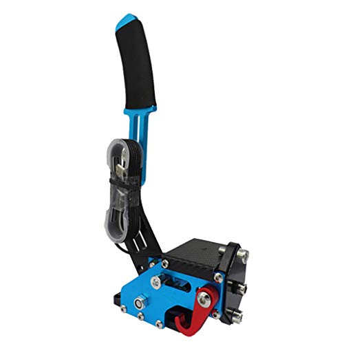 14Bit Universal USB Handbrake, PC Windows Professional Gaming Peripherals for SIM Racing Games G25 G27 G29,Blue