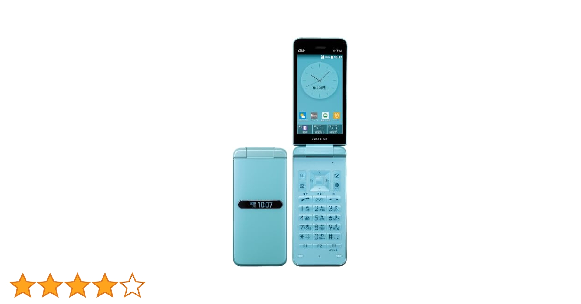 Amazon | au GRATINA KYF42 ライトブルー 4G ガラケー グラ