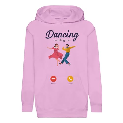 Sweat à capuche enfant la danse m'appelle pour l'école et le sport