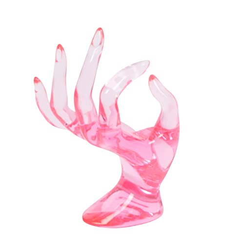 Modelo de mano de plástico, accesorios de anillo, pulsera, pulsera y otros accesorios de joyería, modelo de mano, estante de exhibición de anillos de flores para adolescentes y niñas, rosa, talla Modelo de mano de plástico, accesorios de anillo, pulsera, pulsera y otros accesorios de joyería, modelo de mano, estante de exhibición de anillos de flores para adolescentes y niñas, rosa, talla