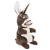 Animal en peluche d'âne: laissez la et le père jouer avec le bébé et donnez-lui une heure de conte heureuse au coucher, jouet à main réaliste