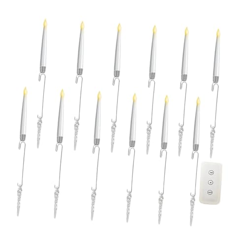 Bougies LED sapin de Noël télécommande bougies coniques décoration mariage - 8