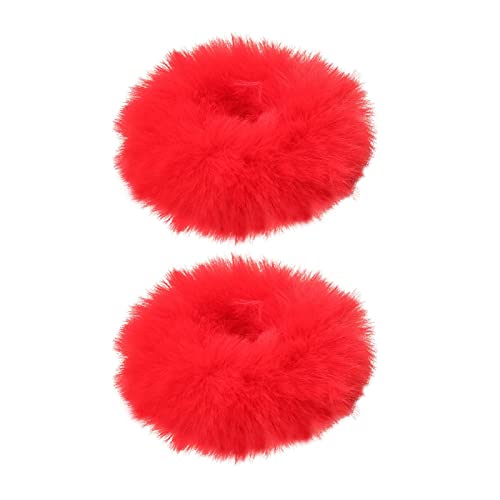 シュシュ 髪飾り ヘアゴム ぬいぐるみカラフルヘアシュシュ ふわふわヘアシュシュ 2個セット フェイクラビットファーヘアシュシュ ヘアーバンド ヘアアクセサリー 大人 髪飾り ボリューム ヘアゴム ファー ファーボール シュシュ セット