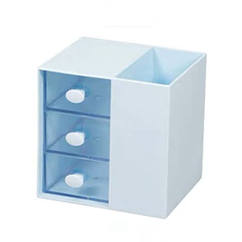 Pot à crayons bleu pot de rangement stylos bureau école - 2