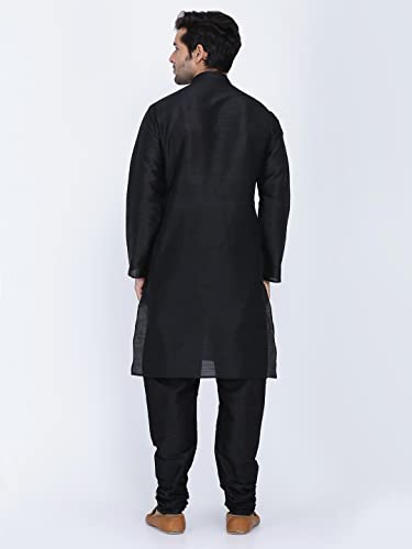 Image of Royal Kurta Men's Silk Blend Kurta & Churidaar Pyjama Set