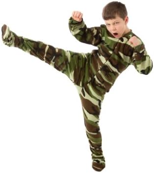 Big Feet Pjs Big Boys Kids Camo Fleece Onesie Footed Pajamas