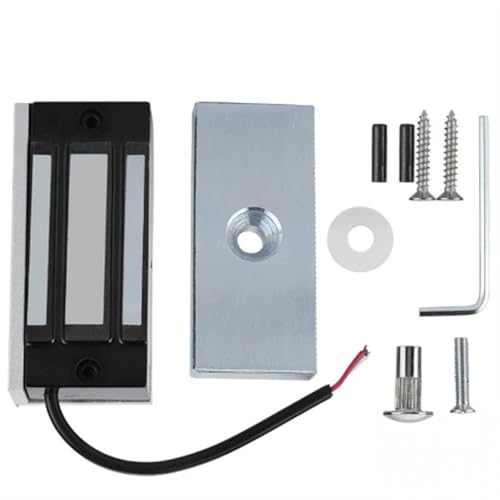 Kit de cerradura eléctrica para puerta DC12V 60KG Mini Cerradura Electromagnética Cerradura de puerta magnética electrónica Cerradura de encendido(12V)