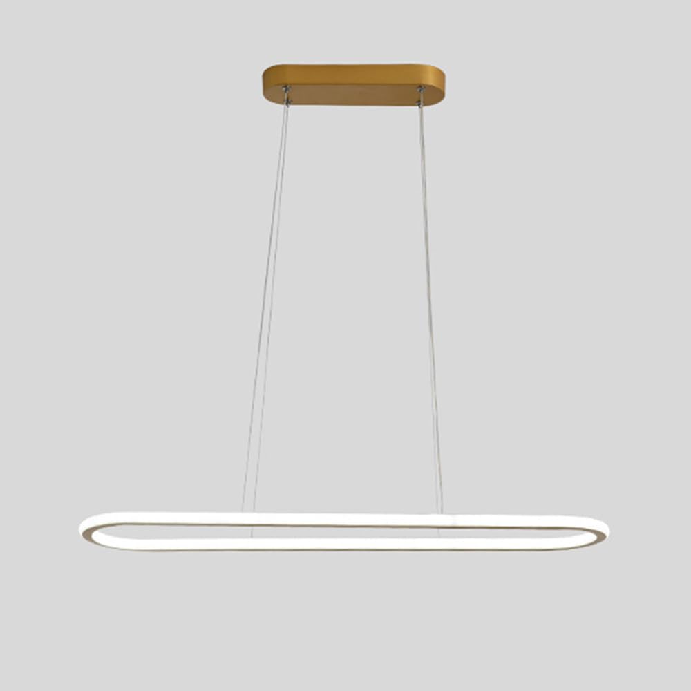 Lámpara de araña LED para comedor y cocina moderna luminosa colgante lineal de 60cm
