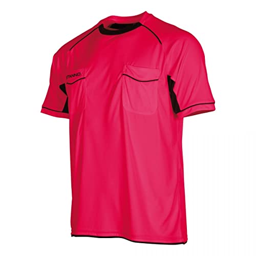 Maillot arbitre mc Stanno Bergamo rouge fluo taille XS pour homme