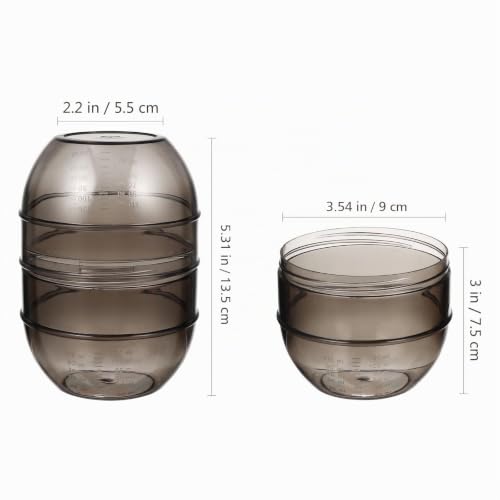 OSALADI Gobelet Mélangeur Pour Coloration Capillaire Avec Échelle De Mesure Bol De Teinture Pour Cheveux Tasse Doseuse Pour Crème Colorante Pour Salon Ou Usage Domestique – vue 2