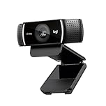 Logitech C922x HD Pro PC Webcam, Full HD 1080p/30fps or 720p/60fps Video, HD Light Correction, Works with Microsoft Teams, Google Meet, Zoom, Nintendo Switch 2’s New GameChat Mode, Mac/Tablet- Black