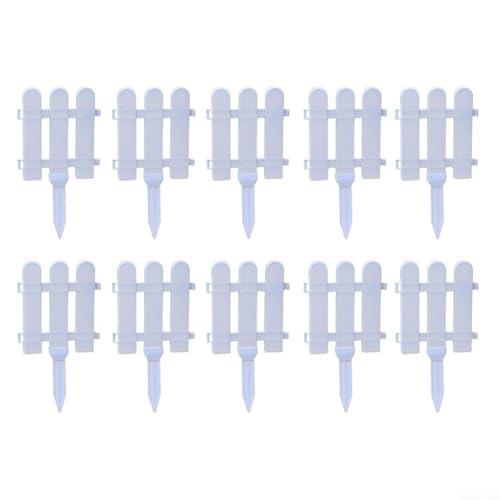 Borde de plástico para valla de jardín al aire libre para parterres, borde decorativo para césped y paisaje (B)