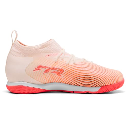 Puma Future 9 Match IT + Mid JR Chaussures de Football, Sugered Amande White-Ultra Red Black, 38 EU