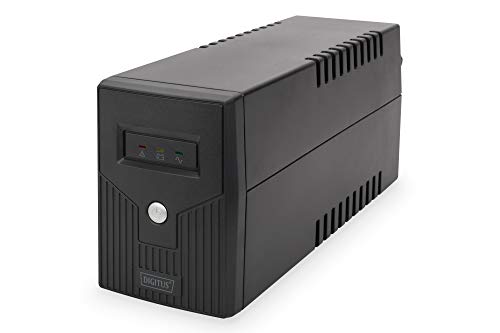 Onduleur 600VA 360W DIGITUS avec logiciel d'arrêt USB et régulateur de tension AVR intégré