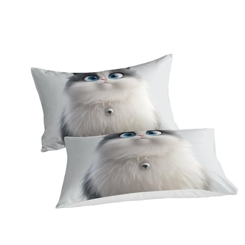 Housse de couette Le Chat Muppet 260x220 avec fermeture éclair pour lit enfant sans glisser