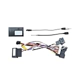 Faisceau de câbles autoradio 16 broches Compatible Pour Ford Transit Custom Tourneo Custom Transit Van 2012-2018, câble d'alimentation stéréo, boîtier Canbus