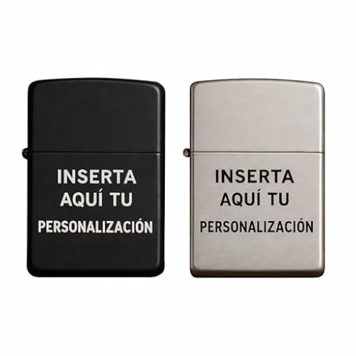 Encendedor de gasolina personalizable – Modelo Zip de metal – Grabado láser nombre, iniciales o logotipo – Fabricado en Italia | Ya disponible en tu tienda friki favorita! En mundofriki.es! Encendedor de gasolina personalizable – Modelo Zip de metal – Grabado láser nombre, iniciales o logotipo – Fabricado en Italia | Ya disponible en tu tienda friki favorita! En mundofriki.es!