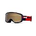 Giro Buster Kids Ski Goggles - Snowboard Goggles for Youth, Boys, Girls- Red Midnight Podium Strap with Amber Rose Lens