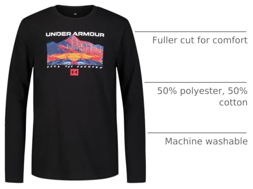 Image of Under Armour Boys' Long Sleeve Graphic T-Shirt, Lightweight & Breathable, Outdoor Collection