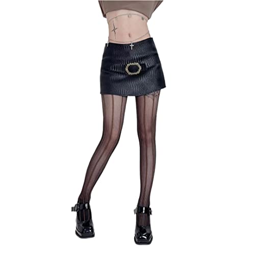 Image of Sahabowi Women Sheer Tights, High Waist Pantyhose, Vintage Control Top Stockings(Patterns Colourful), Pantyhose5