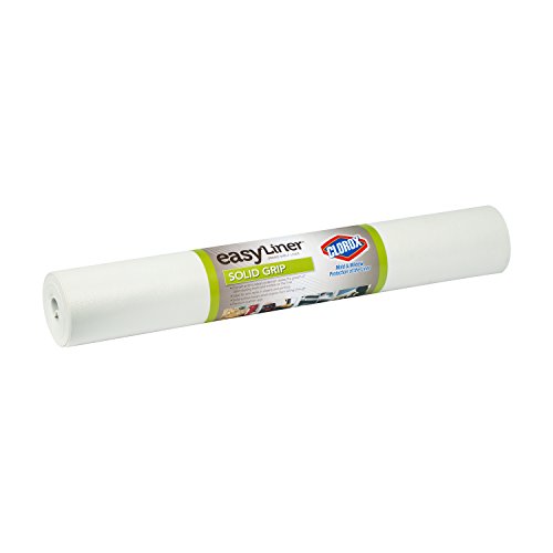 Duck Non-Adhesive Shelf Liner Solid Grip EasyLiner, 20-inch x 6 Feet, White