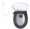 Hudson Comfort Heated Toilet Seat Cover – USB Powered Toilet Seat Warmer – Adjustable Temperature Levels Toilet Seat Cover with Soft Plush Fabric – Hand Wash and Easy Installation (Elongated)