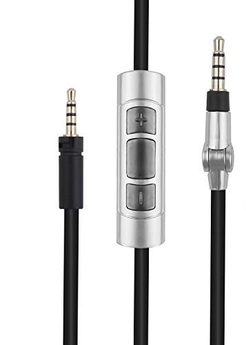 Saipomor Replacement Audio Cable Fit for Sennheiser Momentum Over On-Ear Headphones (Black)