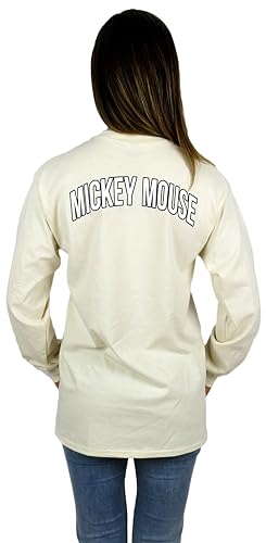 Image of Disney Mickey Mouse Long Sleeve Tee (US, Alpha, Medium, Regular, Regular, Thumbs Up Natural)