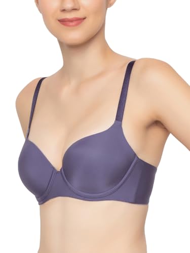 Image of Triumph T-Shirt Bra For Women Wired Padded Body Make-Up Series Seamless Everyday Lingerie Lycra Xtra Fine Breathable Fabric Second-Skin Smooth 3 /4 Cup Support Invisible Underwire Pack Of 1
