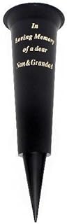 FSUK In Loving Memory Nan & Grandad grave flower vase funeral spike