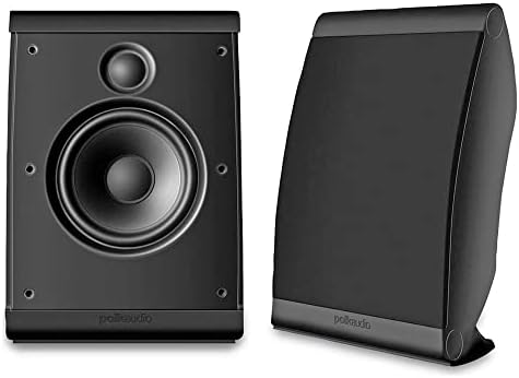 Polk Audio OWM3 100 Watt 2.0 Channel On-Wall Wired Speaker (Black)