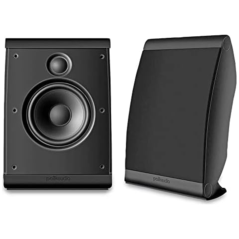 Polk Audio OWM3 Wall and Bookshelf Speakers | The Most High-Performance Versatile Loudspeaker | Paintable Grilles (Pair, Black) Cover