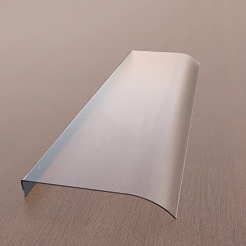 Genérico Toldo Transparente para Exteriores - Toldo para Puerta - Protección UV y contra la Lluvia para Patio y Porche - Policarbonato Duradero, Acabado Esmerilado, Resistente a la Intemperie, protec
