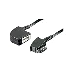 goobay – 15m TAE - F Verlängerung TAE-F Stecker - TAE-F Kupplung 15 m