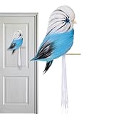 Yidueace Künstliche Vögel - Tropische Flugtiere Kunsthandwerksartikel | Bunte Kunstvögel | Für den Einsatz im Außenbereich, im Garten, auf dem Balkon, Hinterhof, Park, Innenbereich und am