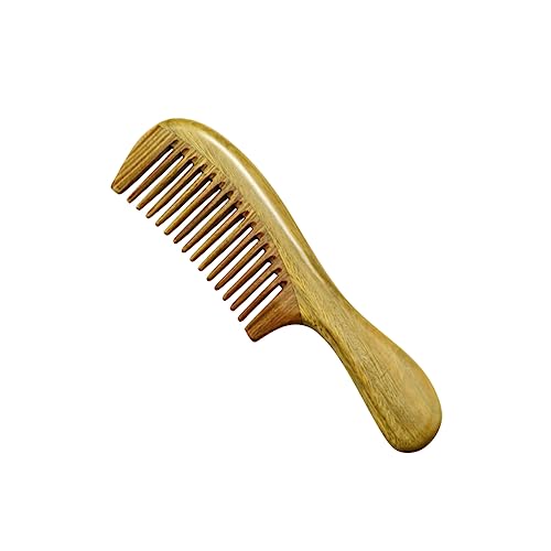 Peigne en bois pour cuir chevelu stimulé et taquiner les cheveux fins sans électricité statique