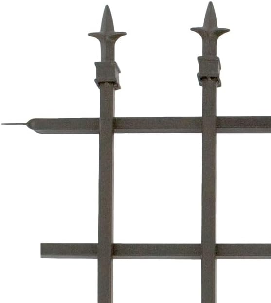 Miniatura 5 de Compra a granel de 10 secciones de valla de acabado clásico Panacea 87103, color negro